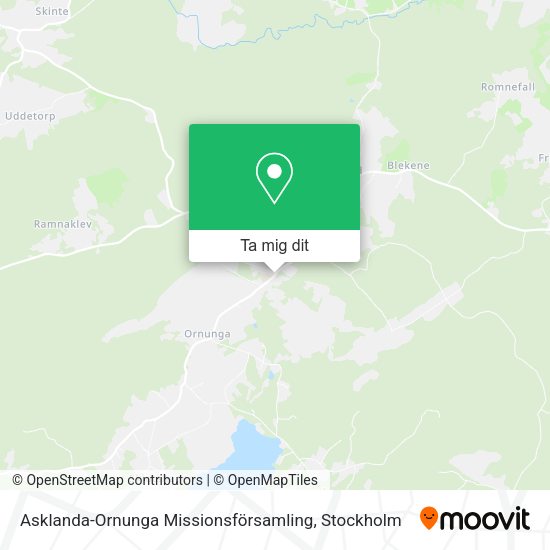 Asklanda-Ornunga Missionsförsamling karta
