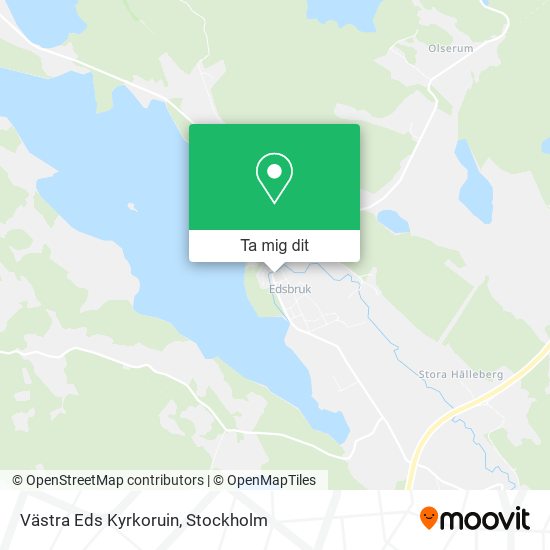 Västra Eds Kyrkoruin karta