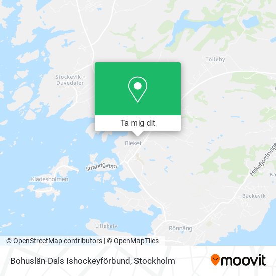 Bohuslän-Dals Ishockeyförbund karta