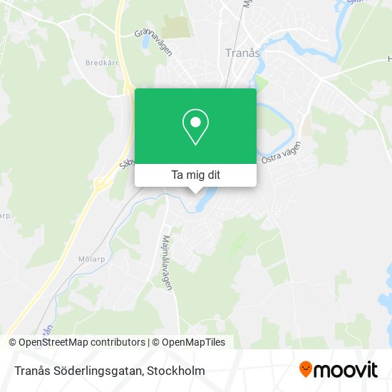 Tranås Söderlingsgatan karta