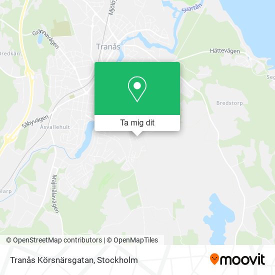 Tranås Körsnärsgatan karta