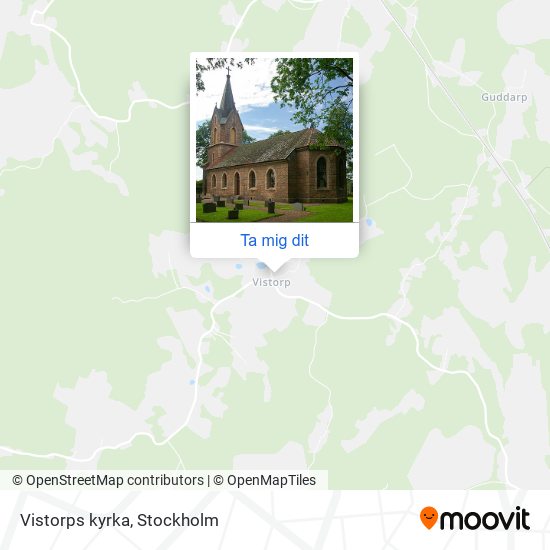 Vistorps kyrka karta