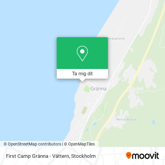 First Camp Gränna - Vättern karta