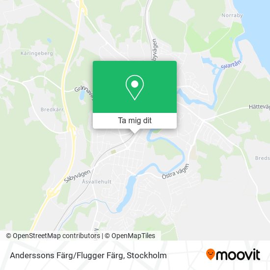 Anderssons Färg/Flugger Färg karta