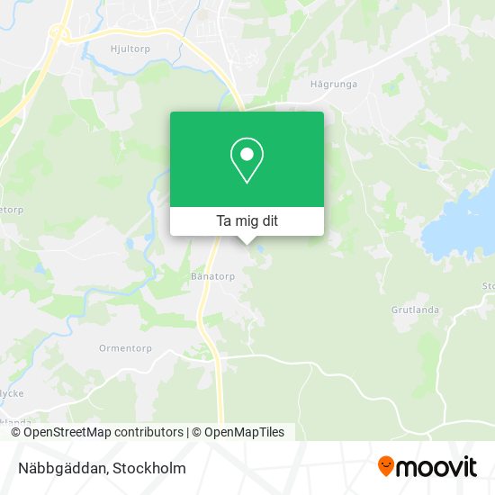 Näbbgäddan karta