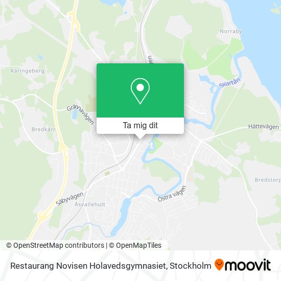 Restaurang Novisen Holavedsgymnasiet karta