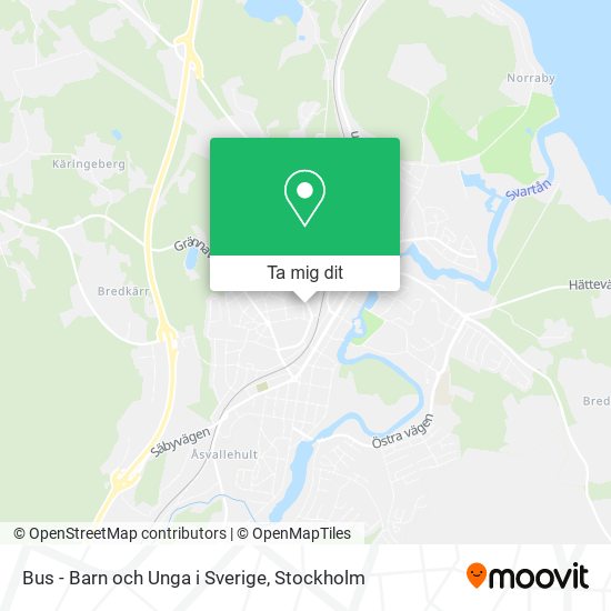 Bus - Barn och Unga i Sverige karta