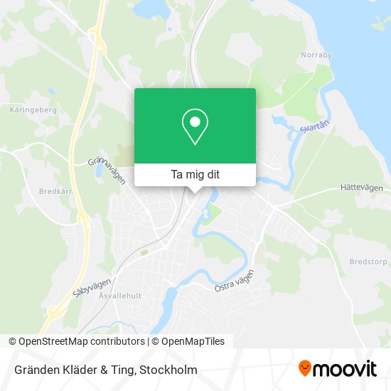 Gränden Kläder & Ting karta