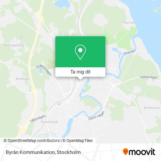 Byrån Kommunikation karta