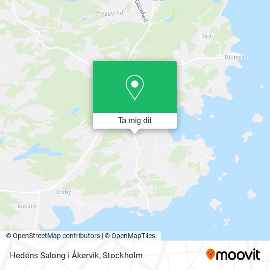 Hedéns Salong i Åkervik karta