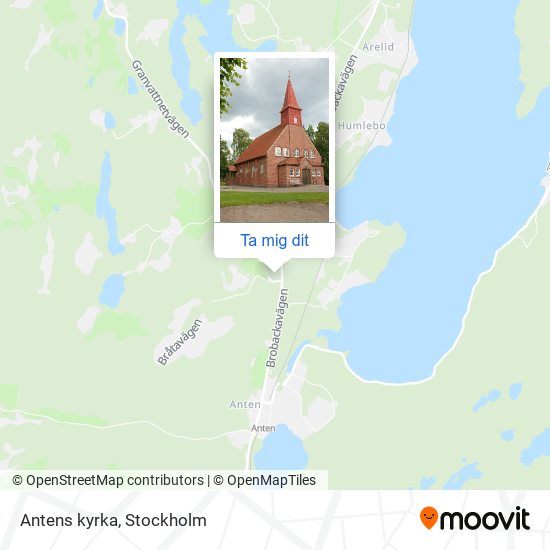 Antens kyrka karta