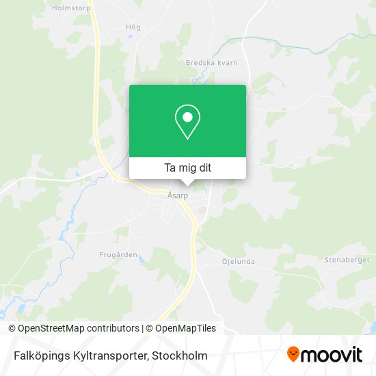 Falköpings Kyltransporter karta