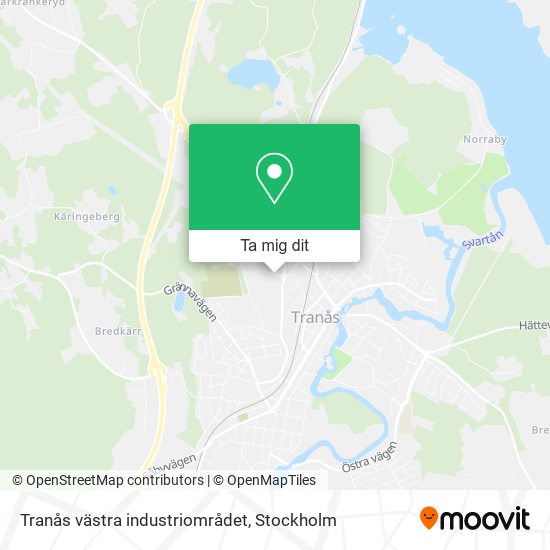 Tranås västra industriområdet karta