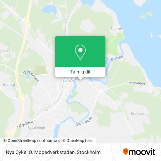 Nya Cykel O. Mopedverkstaden karta