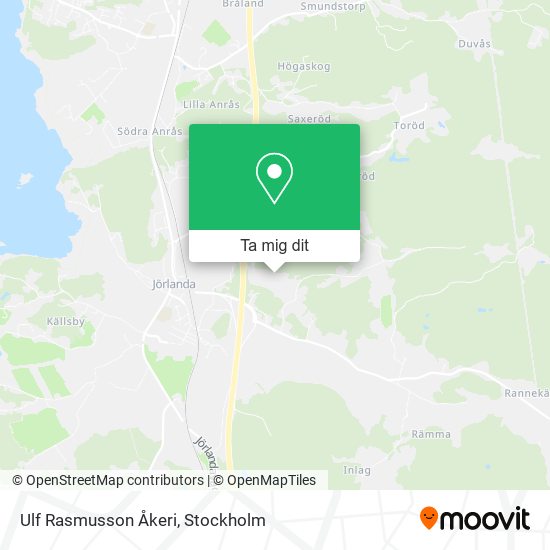 Ulf Rasmusson Åkeri karta