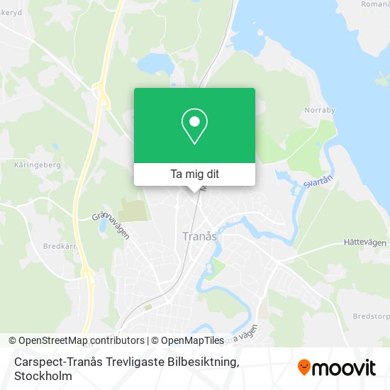 Carspect-Tranås Trevligaste Bilbesiktning karta