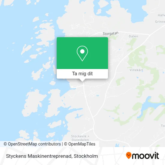 Styckens Maskinentreprenad karta