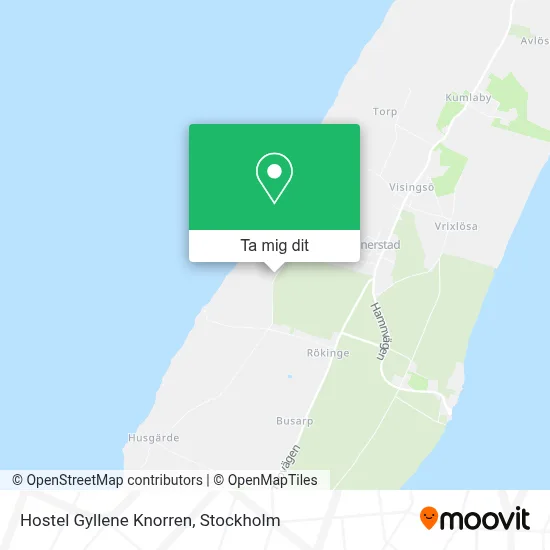 Hostel Gyllene Knorren karta