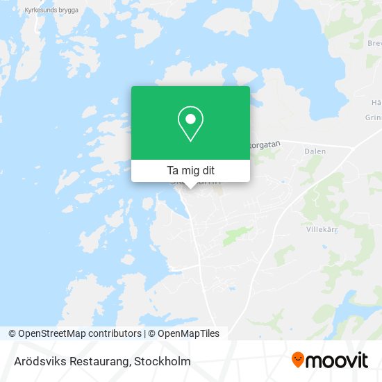 Arödsviks Restaurang karta