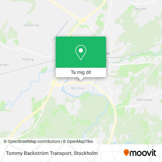 Tommy Backström Transport karta
