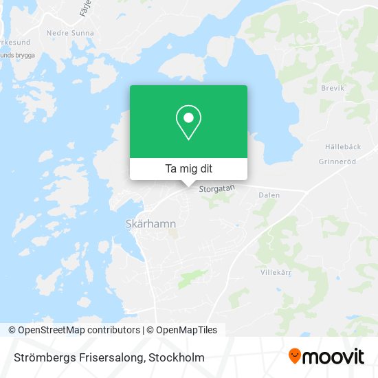 Strömbergs Frisersalong karta