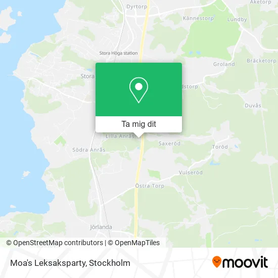 Moa's Leksaksparty karta