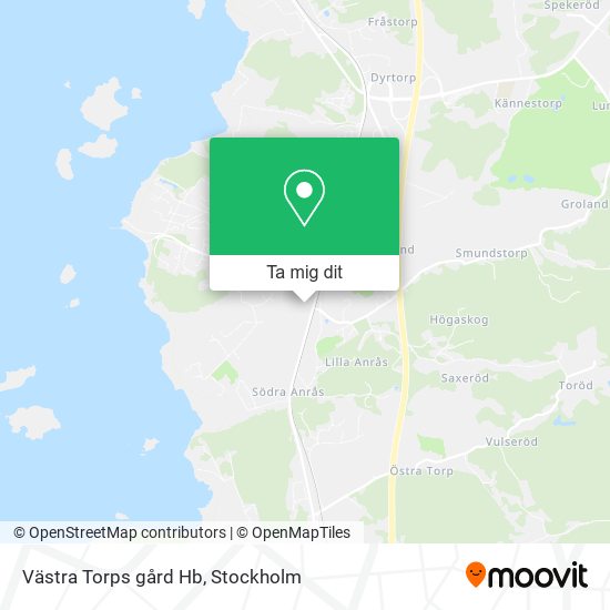 Västra Torps gård Hb karta
