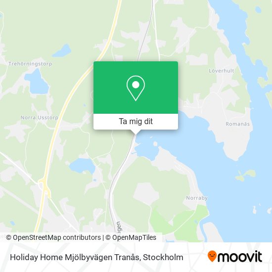 Holiday Home Mjölbyvägen Tranås karta