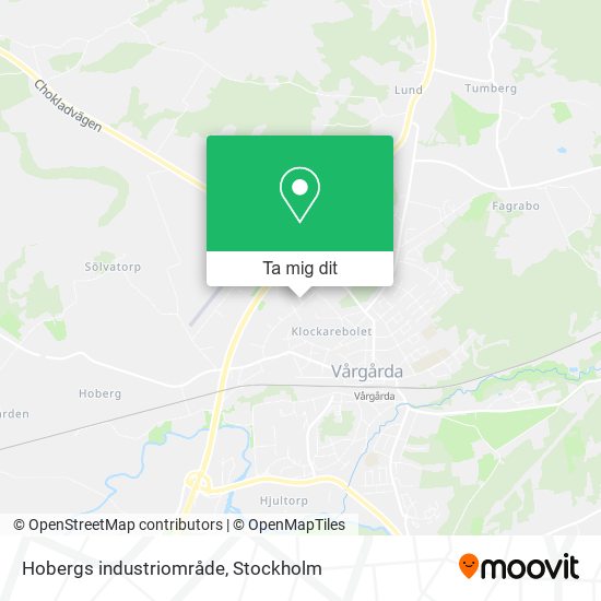 Hobergs industriområde karta