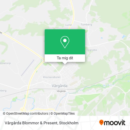 Vårgårda Blommor & Present karta