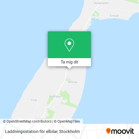 Laddningsstation för elbilar karta