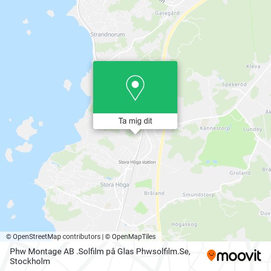 Phw Montage AB .Solfilm på Glas Phwsolfilm.Se karta