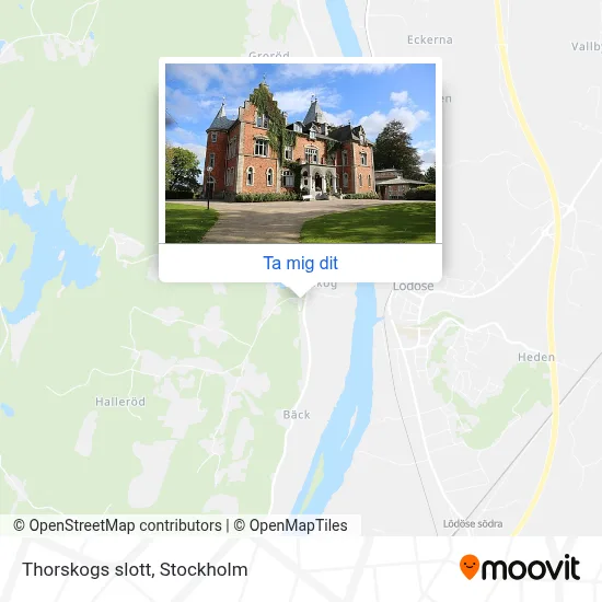 Thorskogs slott karta