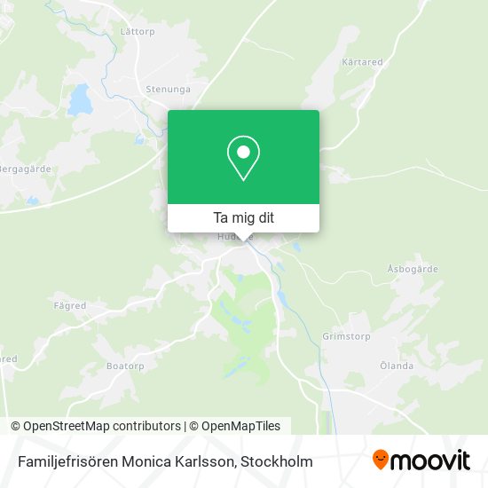 Familjefrisören Monica Karlsson karta