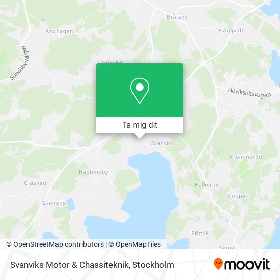 Svanviks Motor & Chassiteknik karta