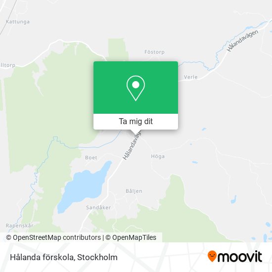 Hålanda förskola karta