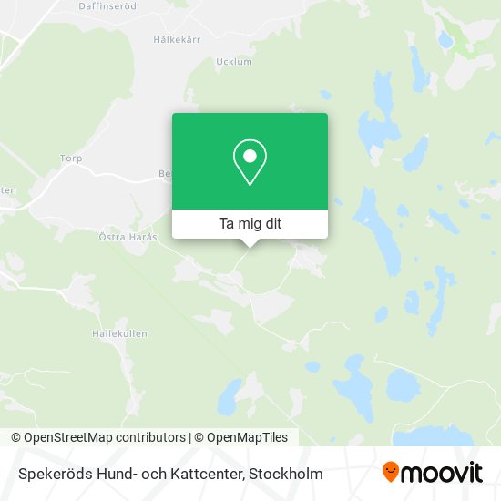 Spekeröds Hund- och Kattcenter karta