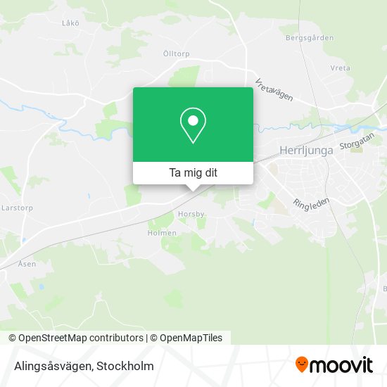 Alingsåsvägen karta