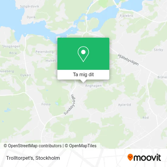 Trolltorpet's karta