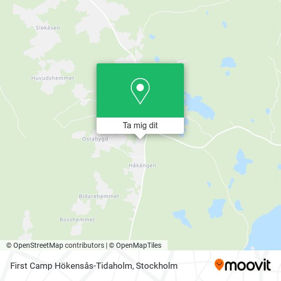 First Camp Hökensås-Tidaholm karta