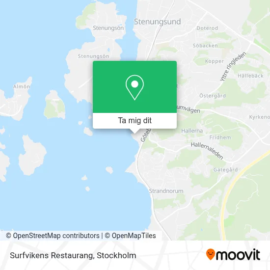 Surfvikens Restaurang karta