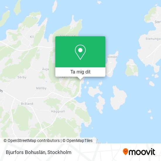 Bjurfors Bohuslän karta