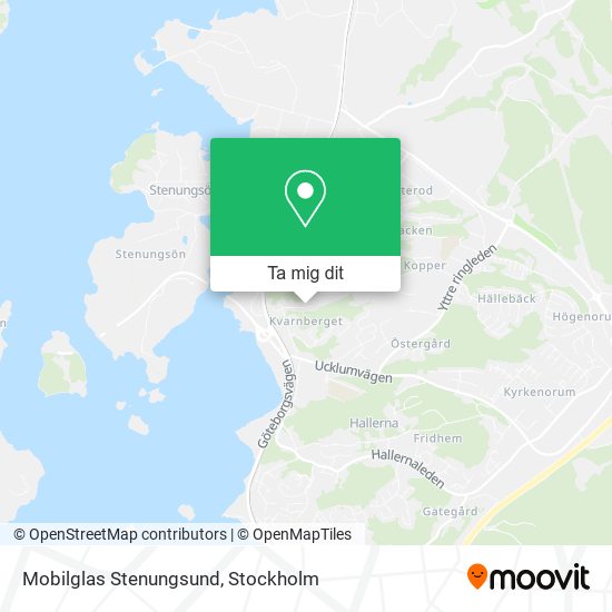 Mobilglas Stenungsund karta