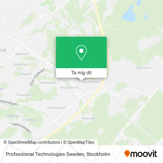 Professional Technologies Sweden karta