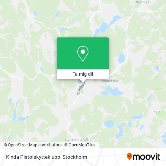 Kinda Pistolskytteklubb karta