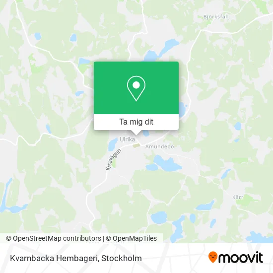 Kvarnbacka Hembageri karta