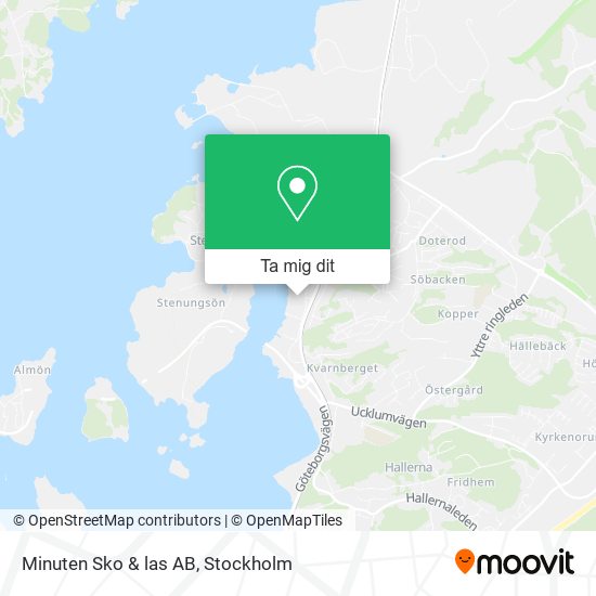 Minuten Sko & las AB karta