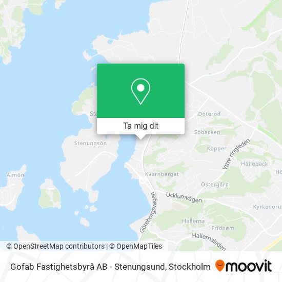 Gofab Fastighetsbyrå AB - Stenungsund karta