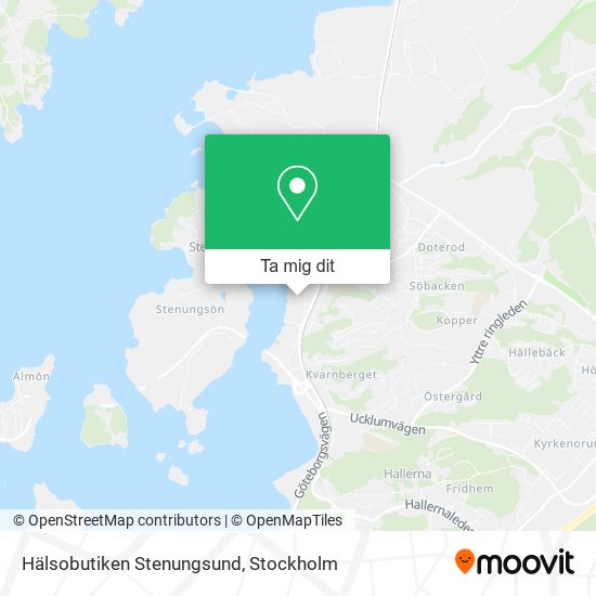 Hälsobutiken Stenungsund karta