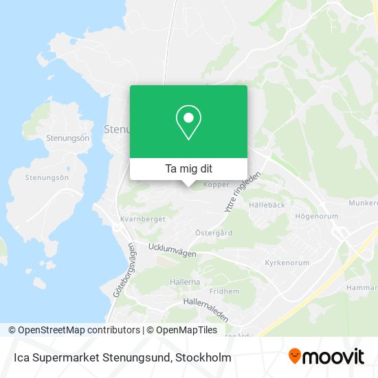 Ica Supermarket Stenungsund karta